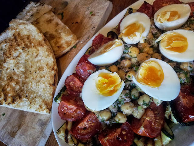 Courgette, Chickpea & Roast Tomato Salad