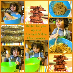 Eat Your Veg | Better for you Apricot, Coconut & Plain Chocolate Cookies